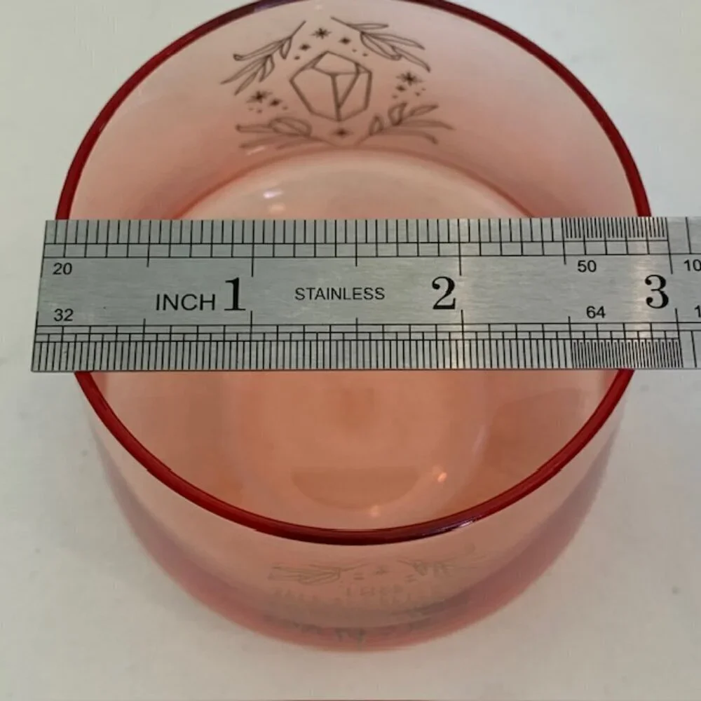 Rose Crystal Healing Drinking Glass DT Wand Love Acceptance Compassion Kindness
